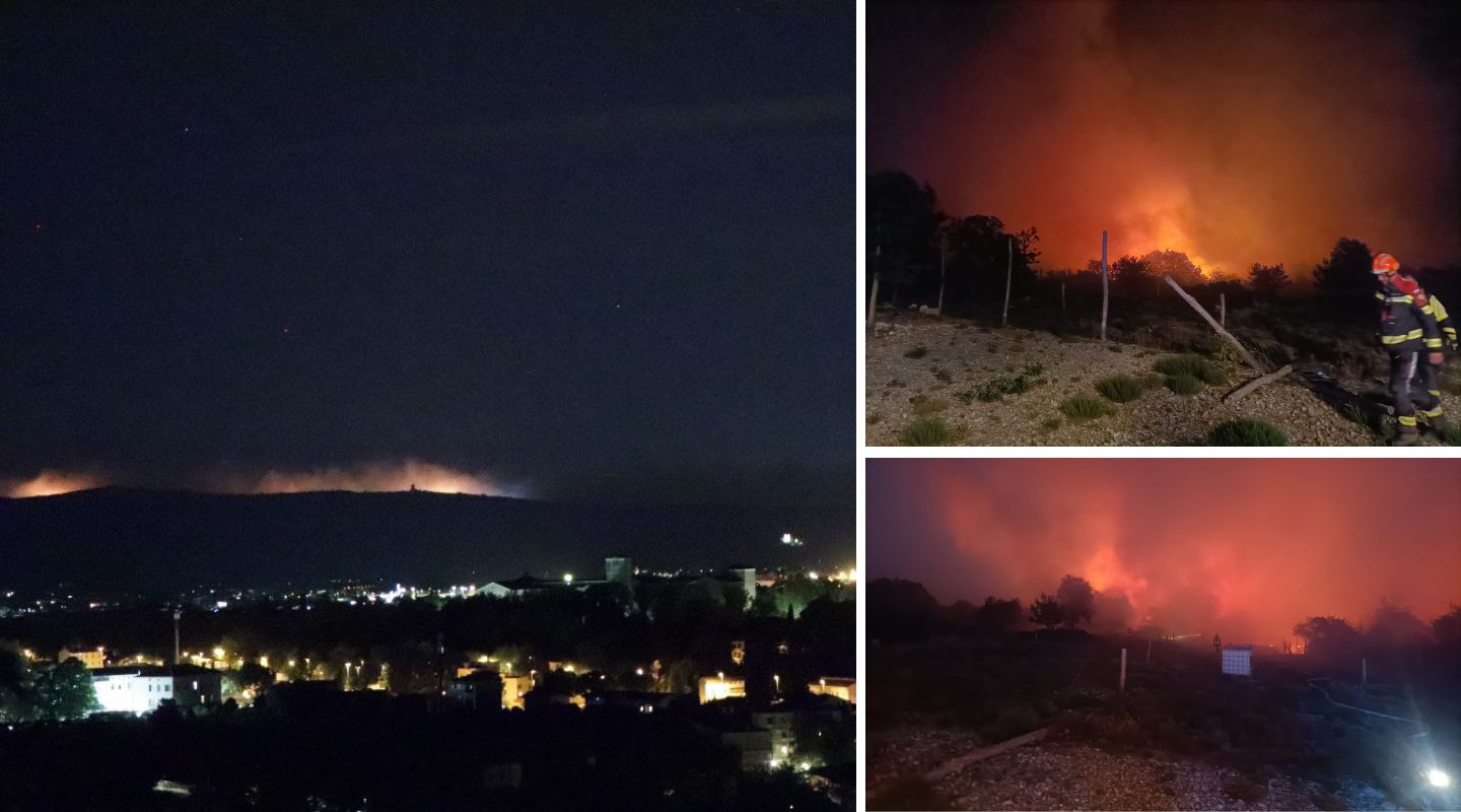 A fuoco tutta la notte sul Carso sloveno, bruciati 350 ettari